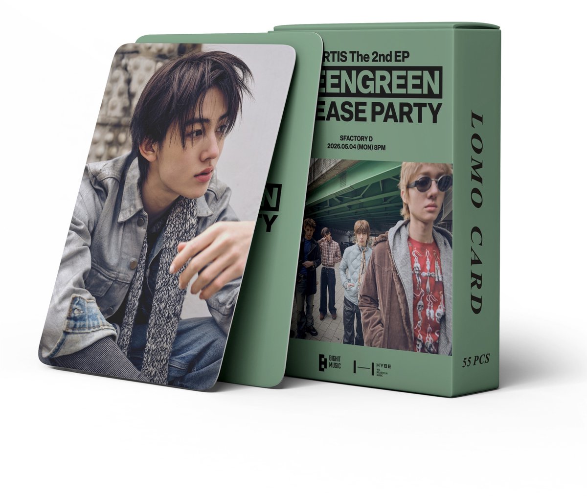 KPOP 55pcs/box CORTIS GreenGreen Release Party Photocard [Fotokaarten]