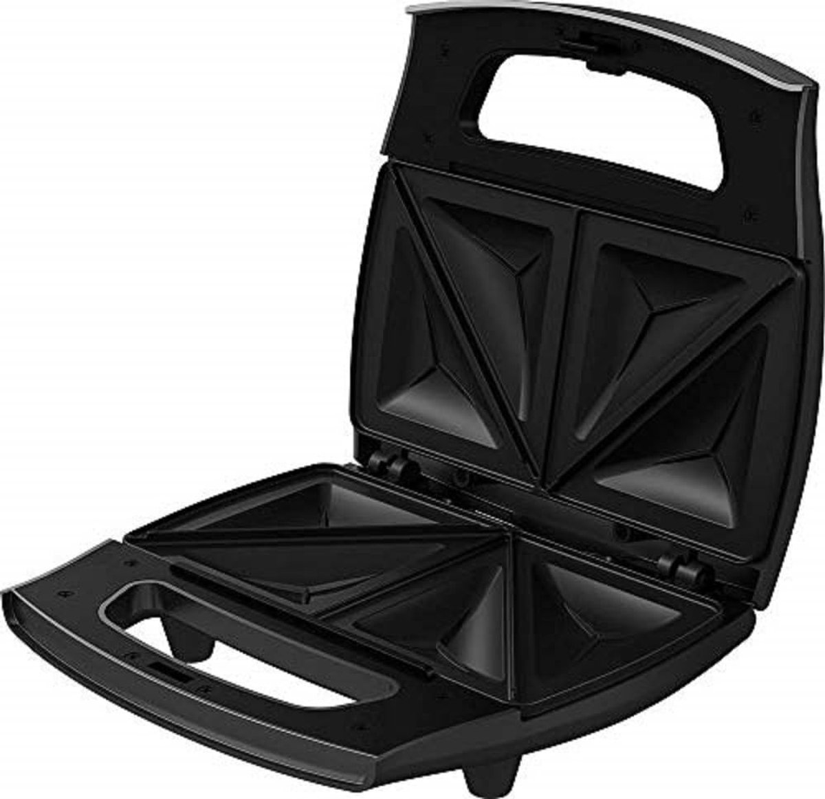Elzusha - Sandwichmaker - Compact ontwerp - Zwart/metaal