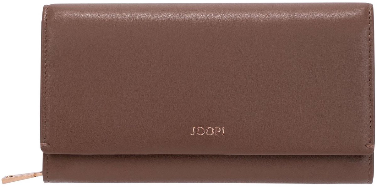 JOOP! Leren portemonnee Sofisticato 1.0 Europa Purse LH11F Coffee Liqueur bruine