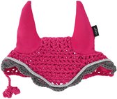 QHP - Oornetje voor Hobby Horse - Fuchsia - LET OP! EXCLUSIEF HOBBY HORSE