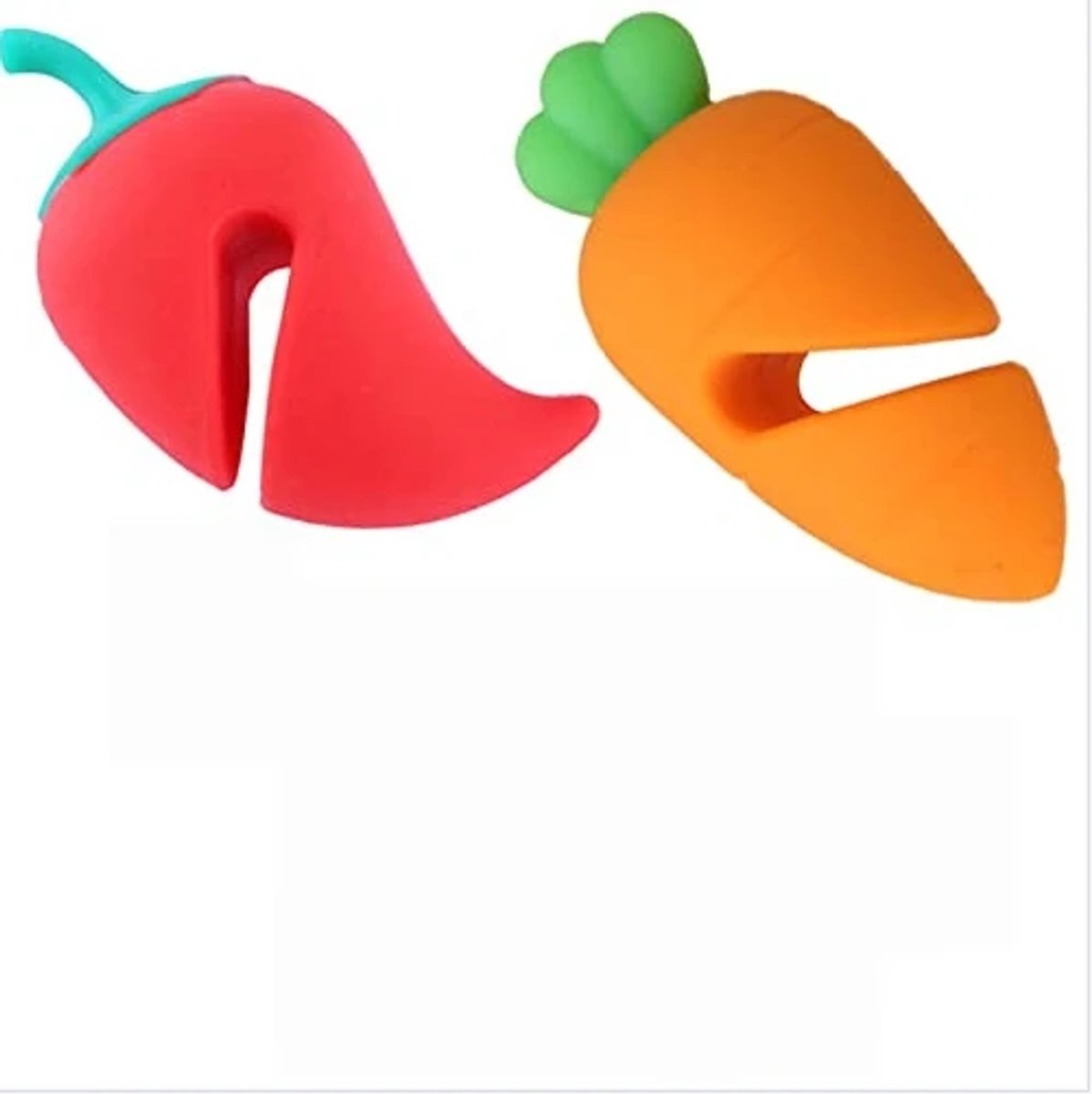 Set van 2 siliconen deksels voor pannen met handvatten- morsbestendig- spatbestendig- stoomafvoerend- decoratieve deksels voor in de keuken