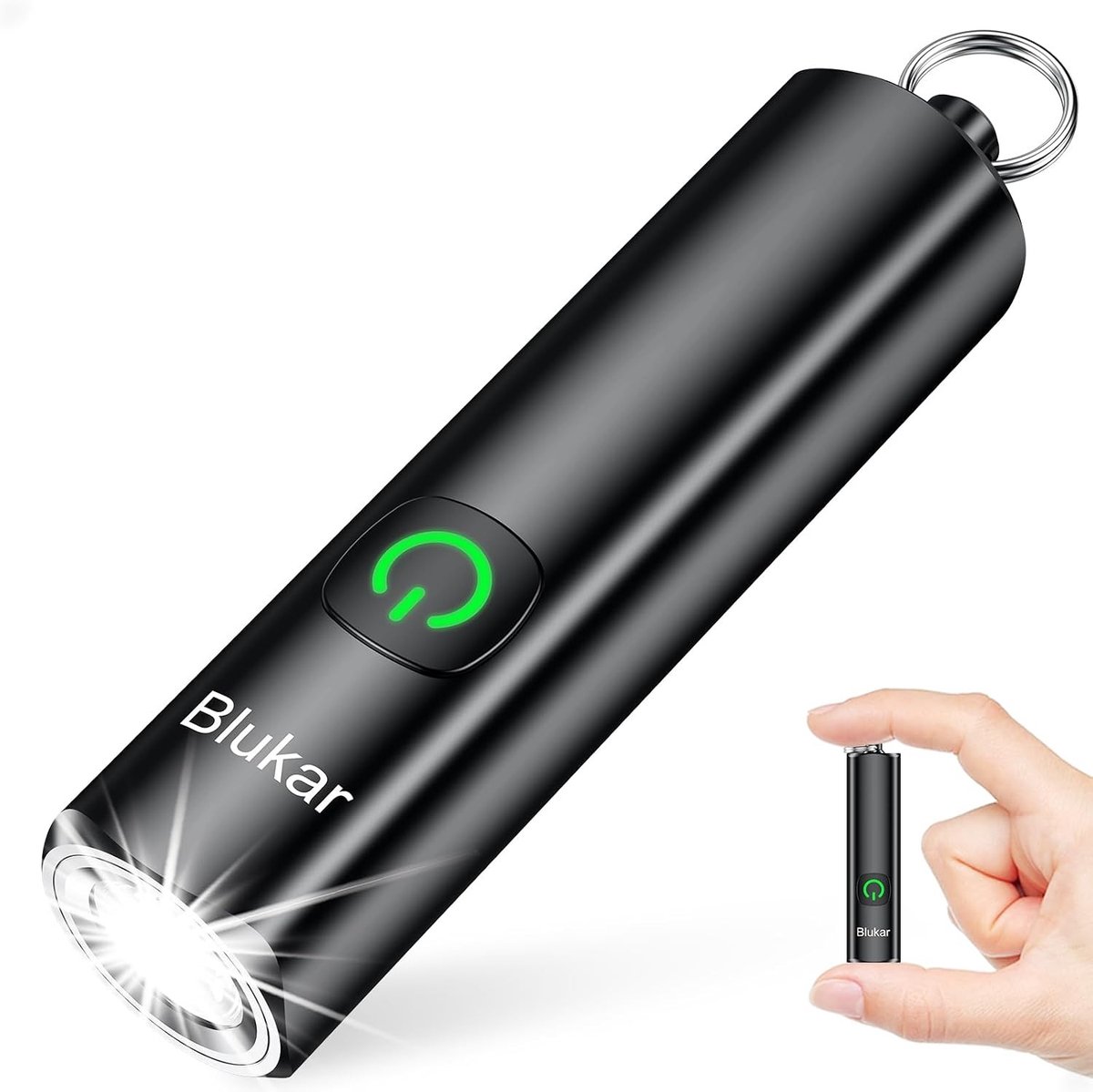 Oplaadbare Mini EDC Zaklamp met 3 Lichtstanden, Compact en Waterdicht voor Wandelen, Noodgevallen en Kamperen