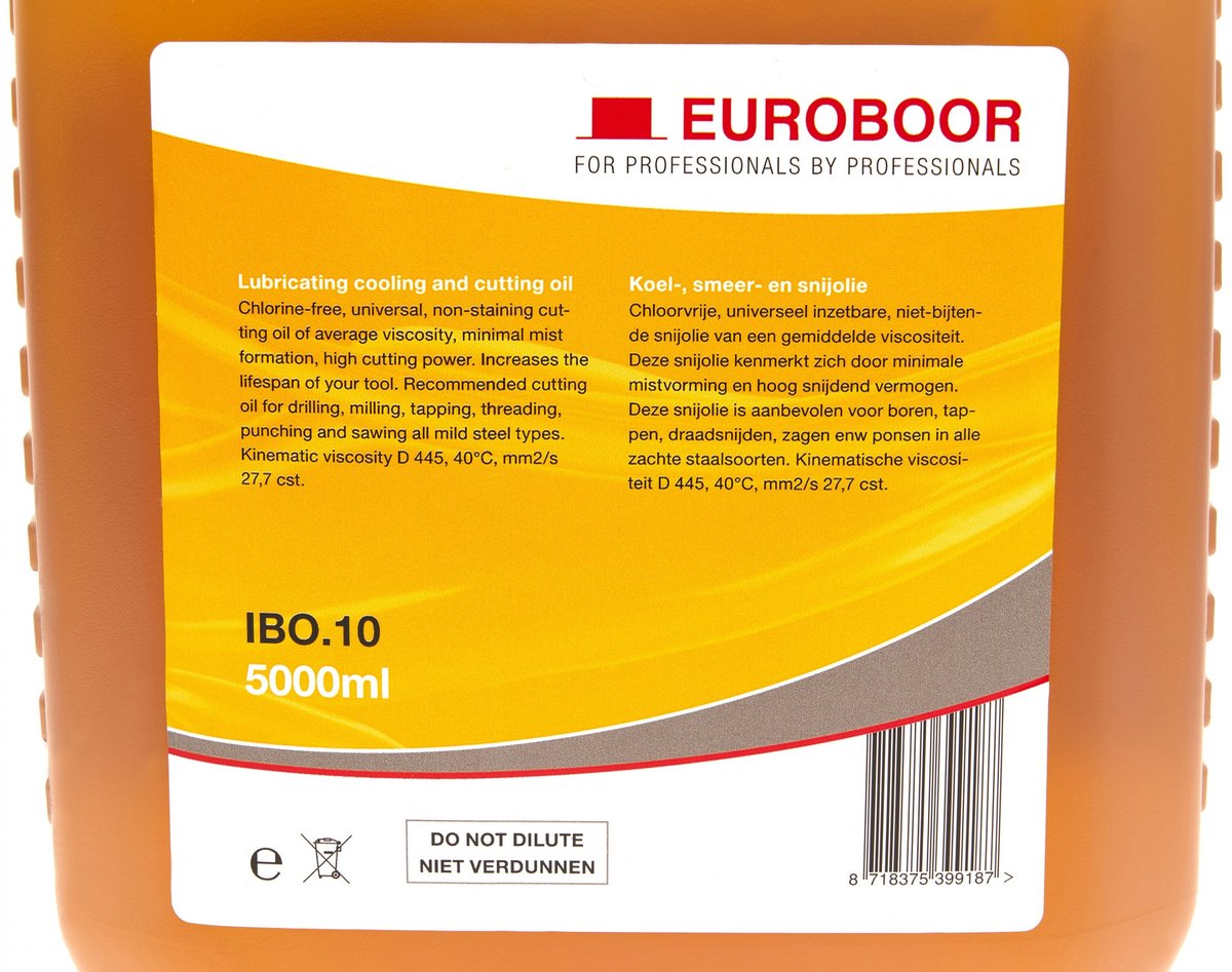 Euroboor IBO 10 Smeer- en koelolie voor ongelegeerd staal