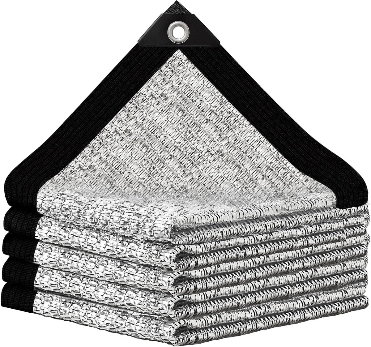 Set van voor auto 3 x 4 - Filt d'ombre pour tuin - Ademende en verfrissende - 80% - Met metallische eyelets - Makkelijk te hangen - Filt van aluminium voor glas, gras, kippen en chenil
