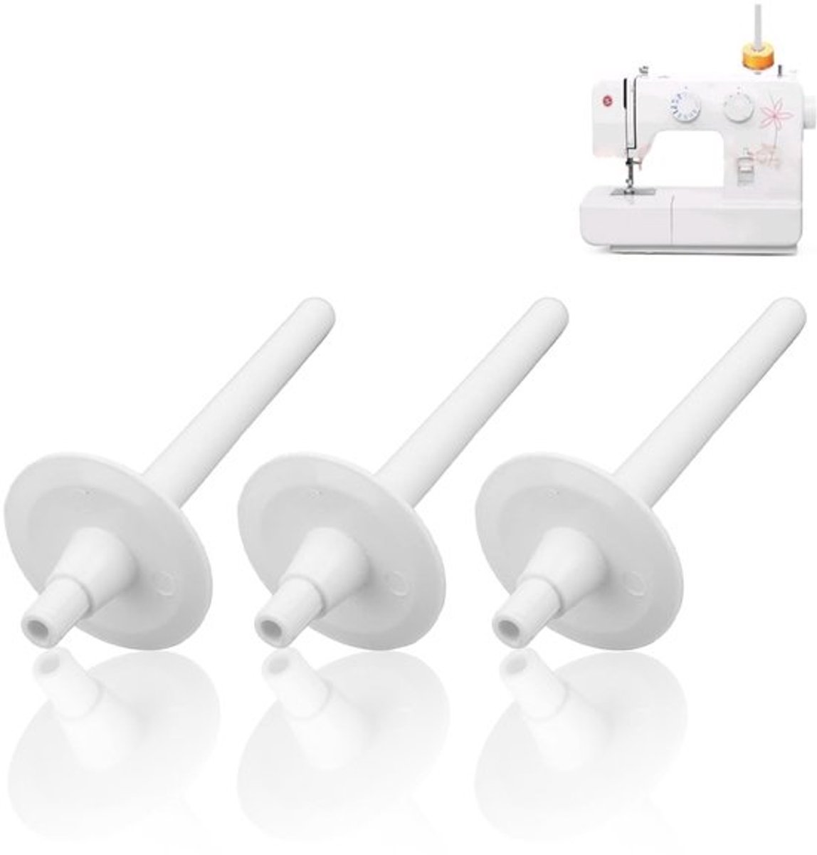 Dailygoods- Spool Pin Vervanging 3 Stuks - Naaimachine Accessoires - Kunststof