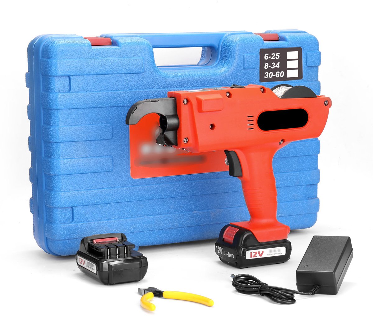 Wapening Bindmachine Draadloos - Rood - 12V - Oplaadbaar - Handmachine - Voor Beton En Bouw