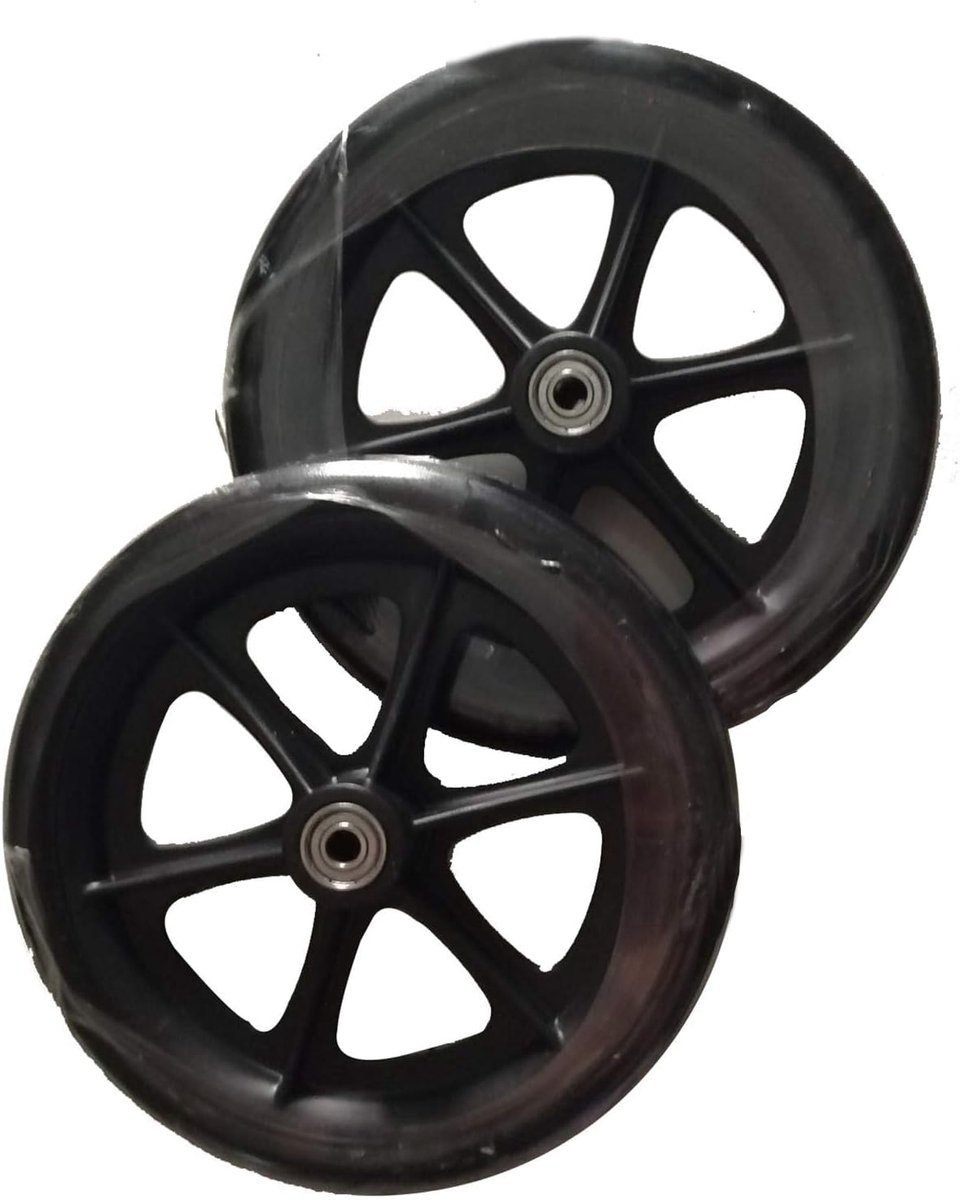 Wielen Vervanging Anti-Slip Slijtvaste Front Caster Universele Rolstoel Caster Montage Zwart