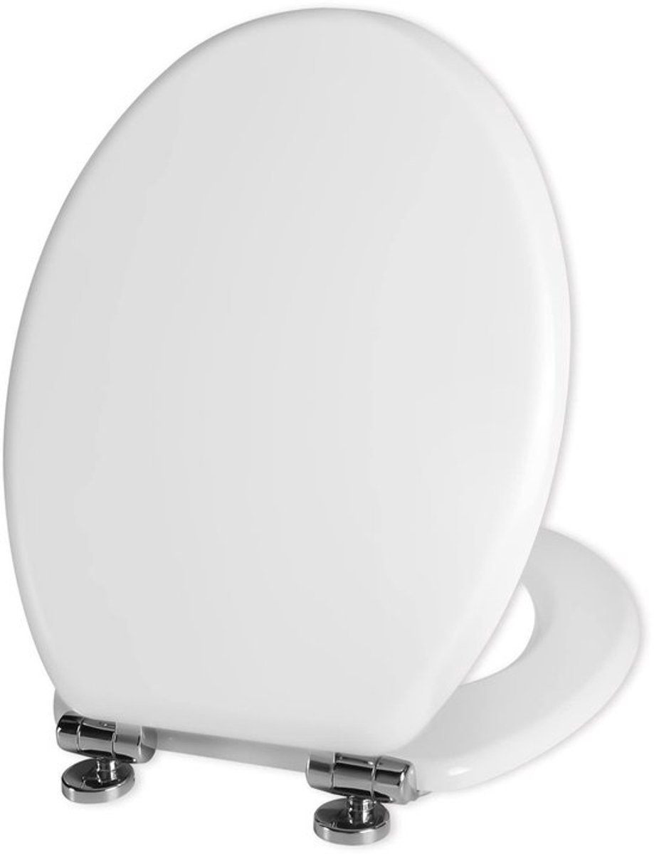 Houten Toiletzitting - Softclose & Quick-Release Scharnieren - Antibacterieel & Eenvoudig te Reinigen - Wit