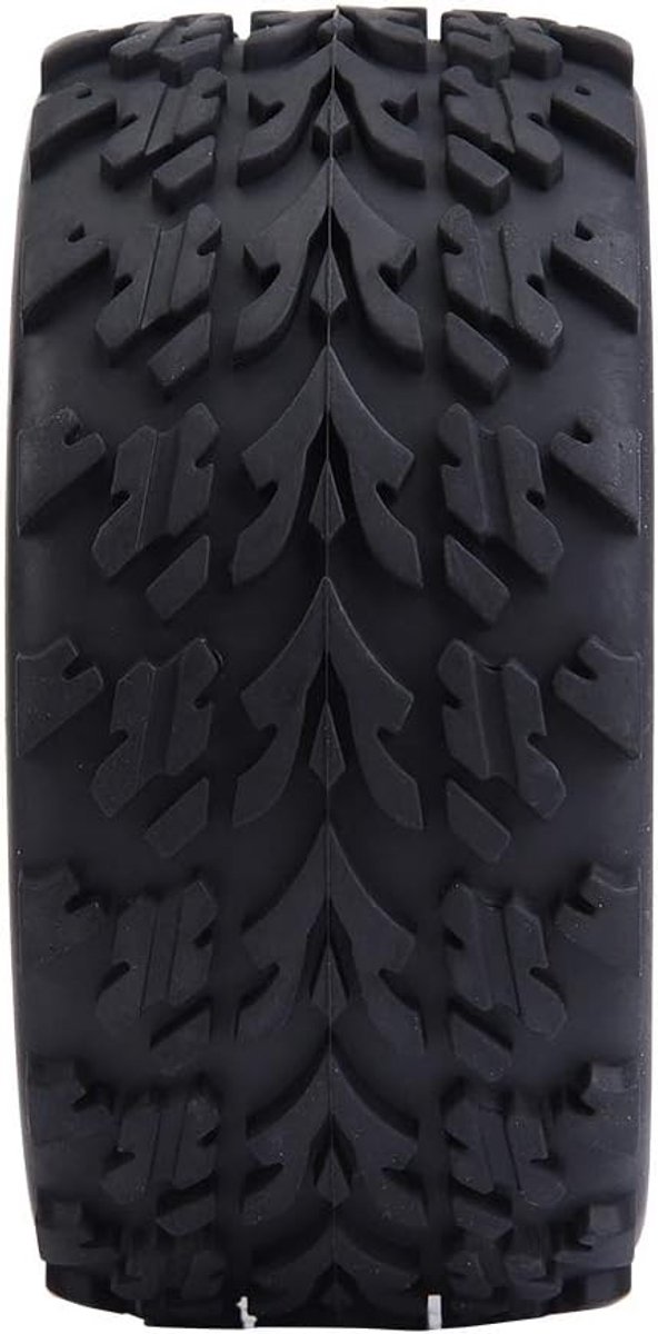 4 stuks RC-autobanden, universele RC-autowielen, modelvoertuigaccessoires, rubberen banden met naven voor 1/10 schaal afstandsbediening vrachtwagen/crawler (10 gaten)