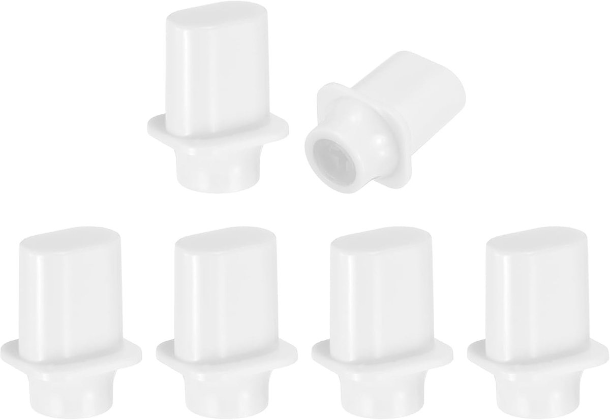 6 stuks 3-weg 5-weg gitaar toggle schakelaar tip kunststof kruiskop uitschuifbare tuimelpickup schakelaar knop tip voor SQ ST TL elektrische gitaren reserveonderdelen wit