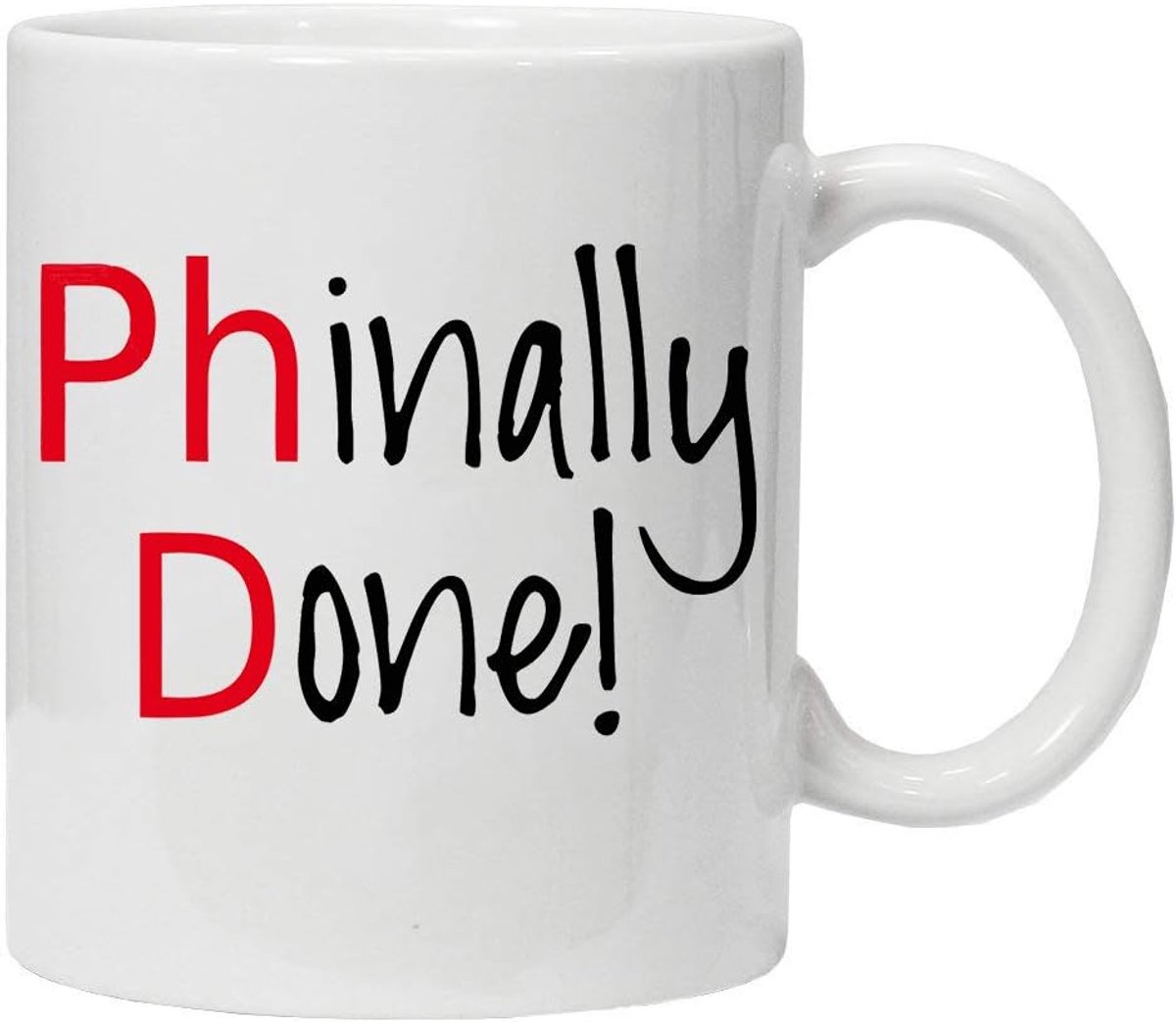 Acen Phinally Done keramische mok, wit, 11oz