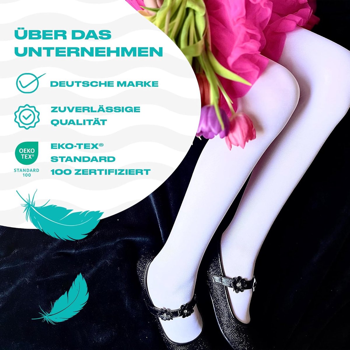 Nylon panty's voor meisjes, verpakking van 3 stuks, maten van 116 tot 146 cm, van Ökotex materialen, 60 denier, meisjespanty