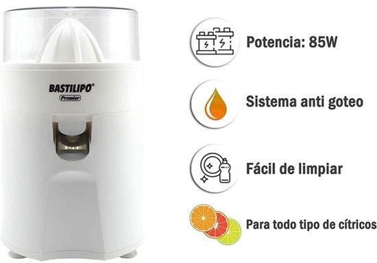 Sapcentrifuge wit met 85 W vermogen en dubbele richting — afbeelding 2