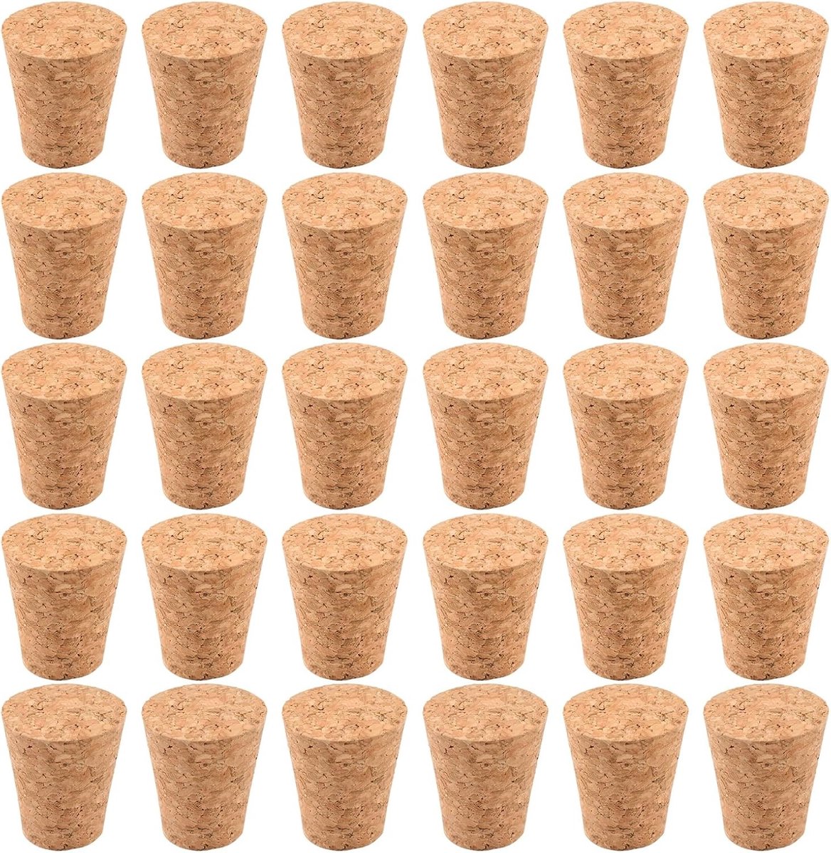 32 Stuks Tapered Kurken Stoppen voor Flessen, Herbruikbare Kurken voor Wijnflessen, Preserveren van Jars en DIY Craft Opslag