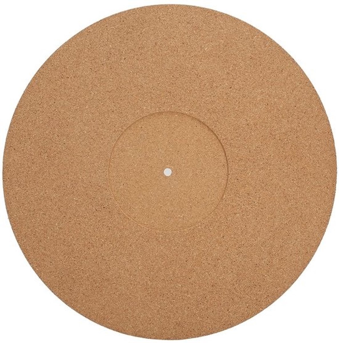 Dailygoods- Slipmat Antislip 12 Inch - Draaitafel Mat - Vinyl Slipmat - Kurk Pad - Schokbestendig - Dikte 3mm, Diameter 295mm - Platenpad