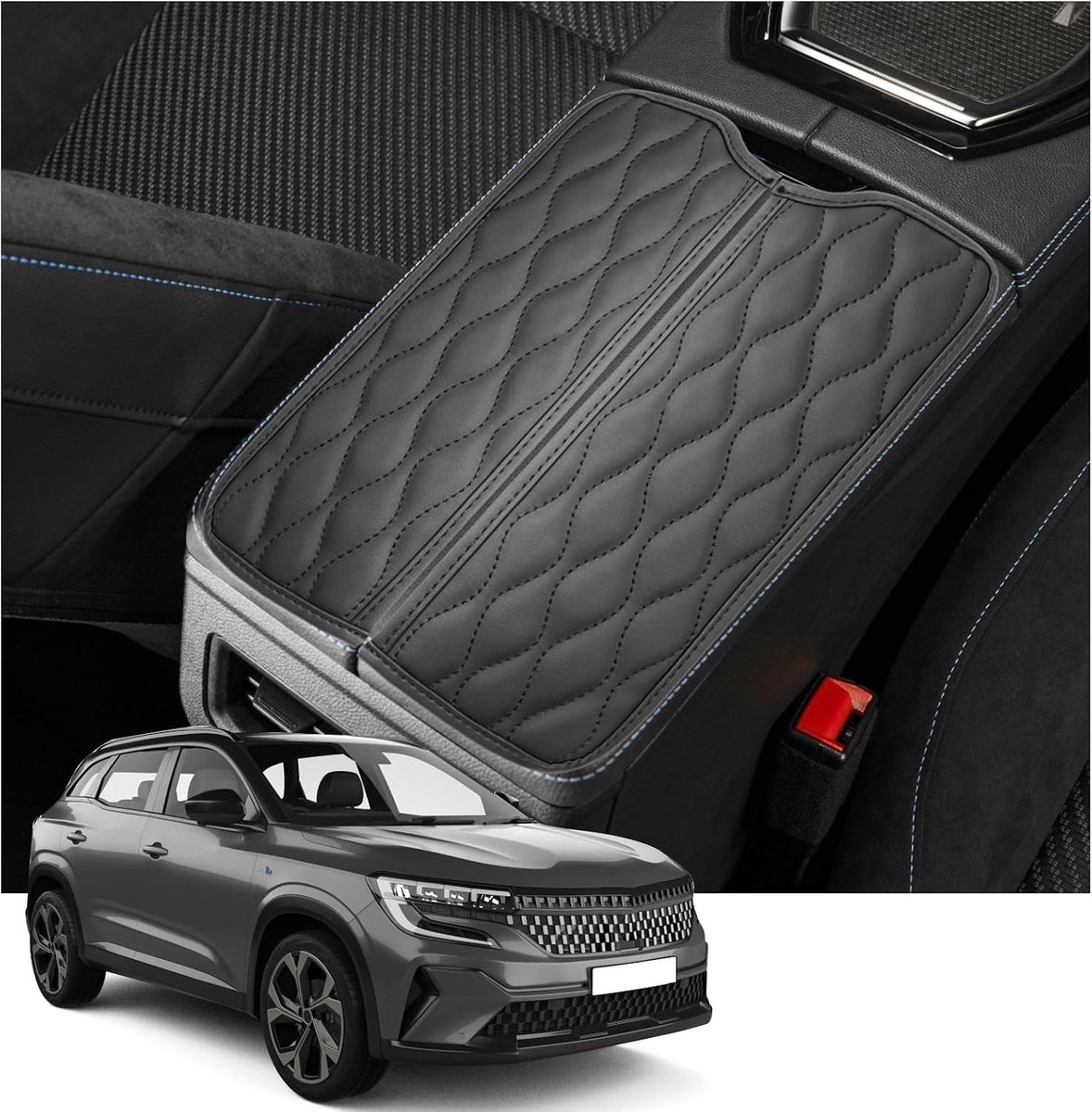 2023 Armsteunhoes voor Renault Austral - Luxe Leren Bescherming voor Console Accessoires en Comfort
