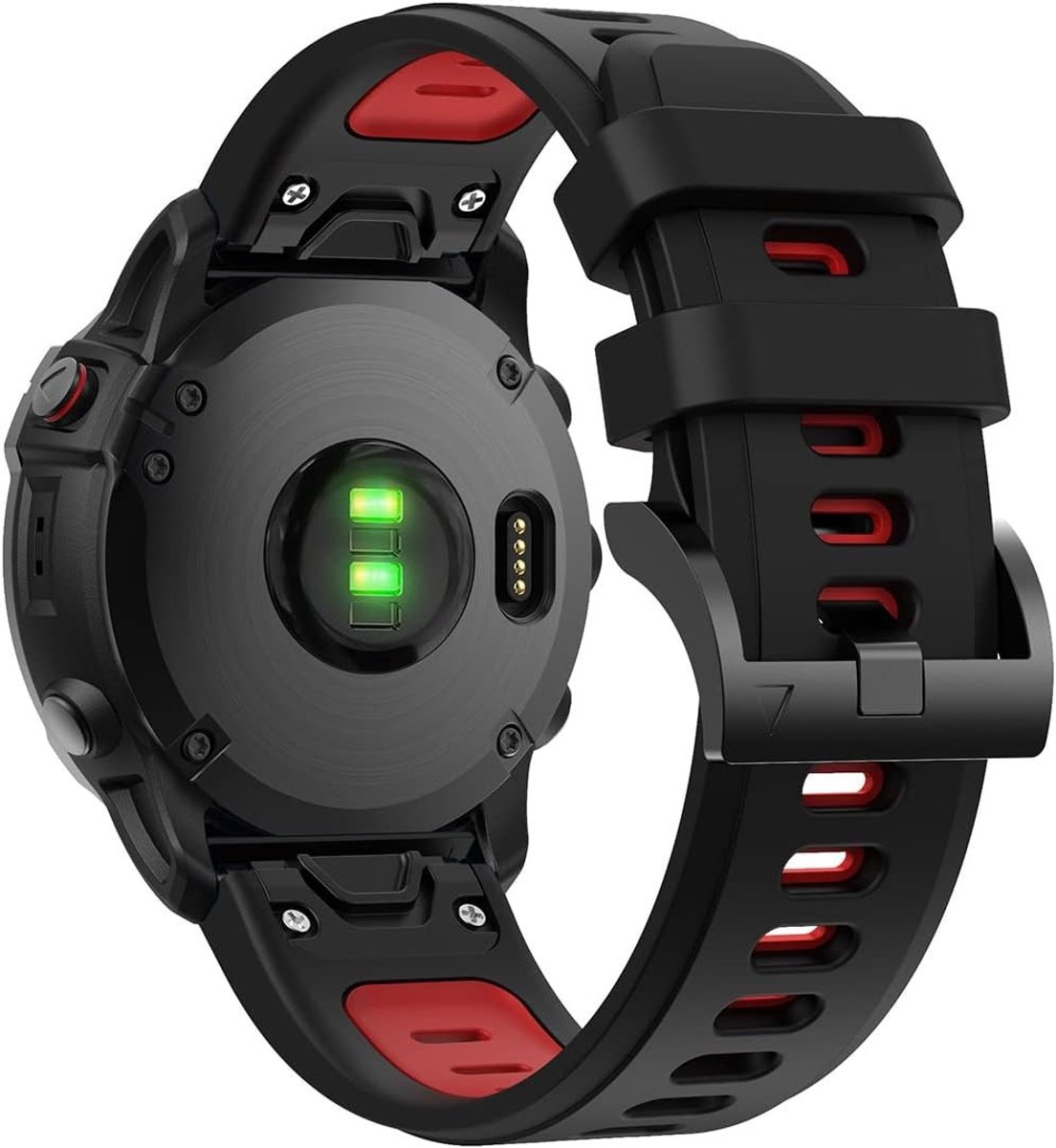 Siliconen Horlogeband 22mm Geschikt voor Garmin S60/S62, Sportieve Vervangband voor Instinct/D2 Delta/Epix 2 met Snelle Bevestiging