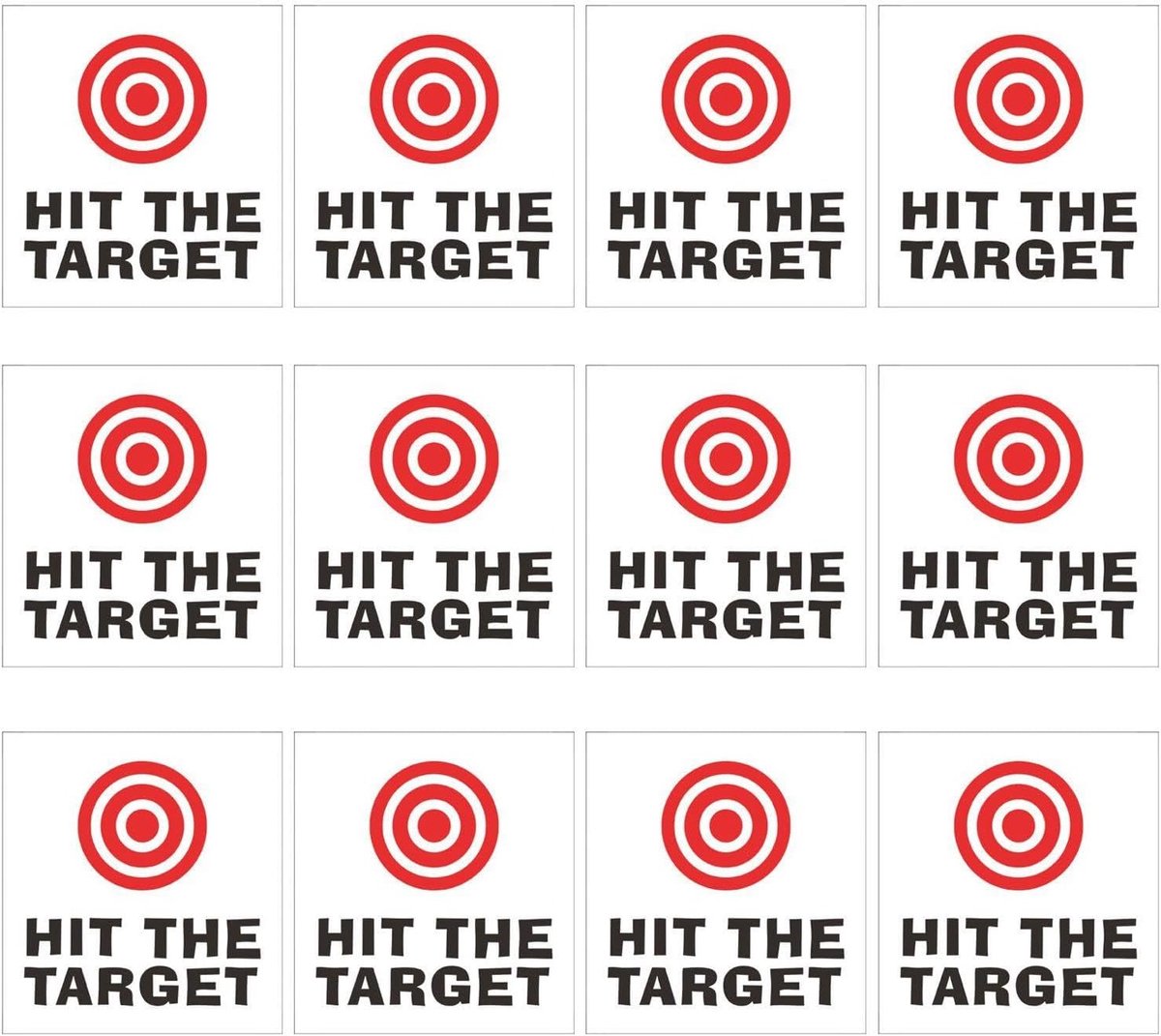 12 toiletdoelstickers, wc-bullseye-stickers, doelstickers voor mannen, toiletstickers, decoratie