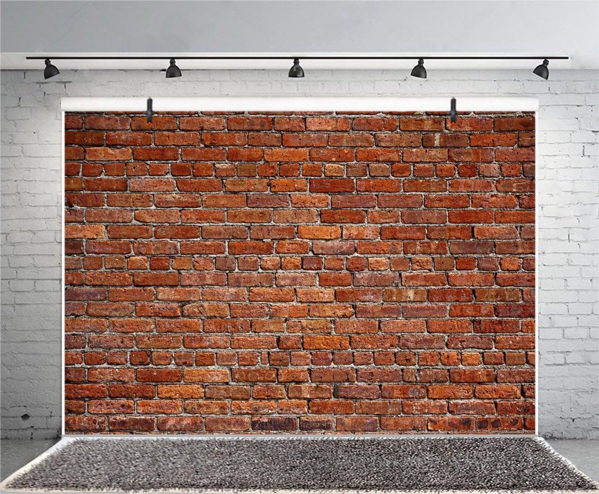1,5 x 1 m bakstenen muur foto achtergrond rustieke rode bakstenen muur achtergrond antiek thema steen baksteen ontwerp achtergrond baby verjaardag baby shower feest decoratie