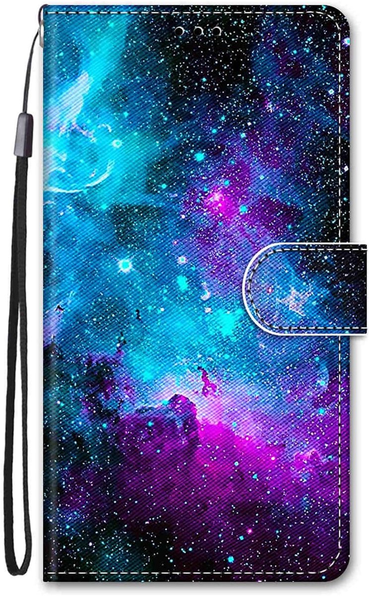 Compatibel voor Samsung Galaxy A56 5G PU Wallet Case voor Meisjes Mannen Boek Lederen met Stand Kaartsleuf Kickstand Dier Patroon Ontwerp Leuke Cover - Universum
