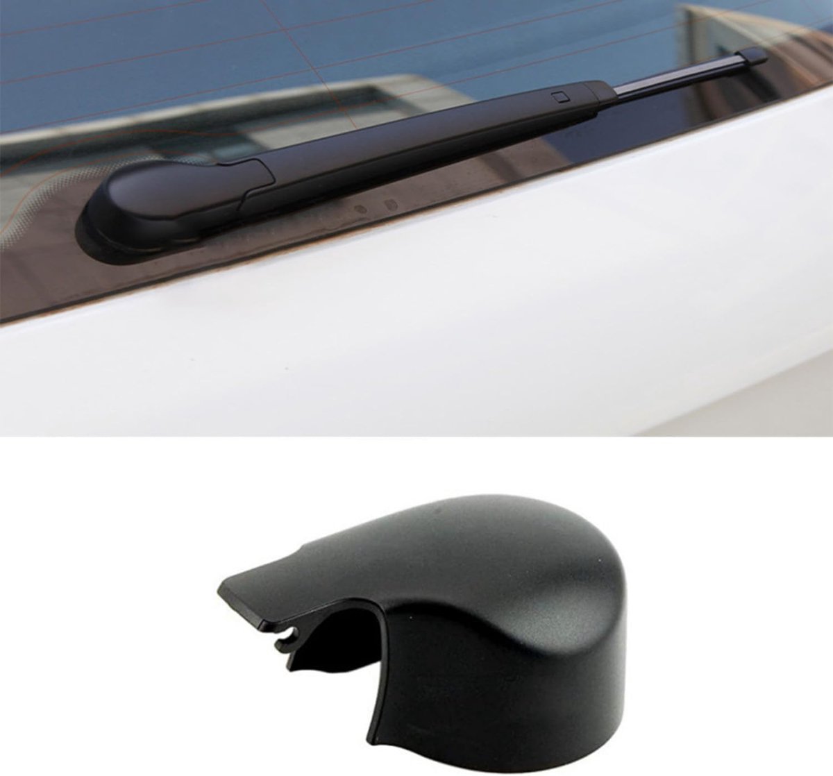 Compatibel met VW Golf 6 ruitenwisserblad, auto achterruitwisserarm afdekdop, vervanging voor VW Golf MK6