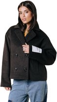 Colourful Rebel Zerisse Double Breasted Wool Short Coat