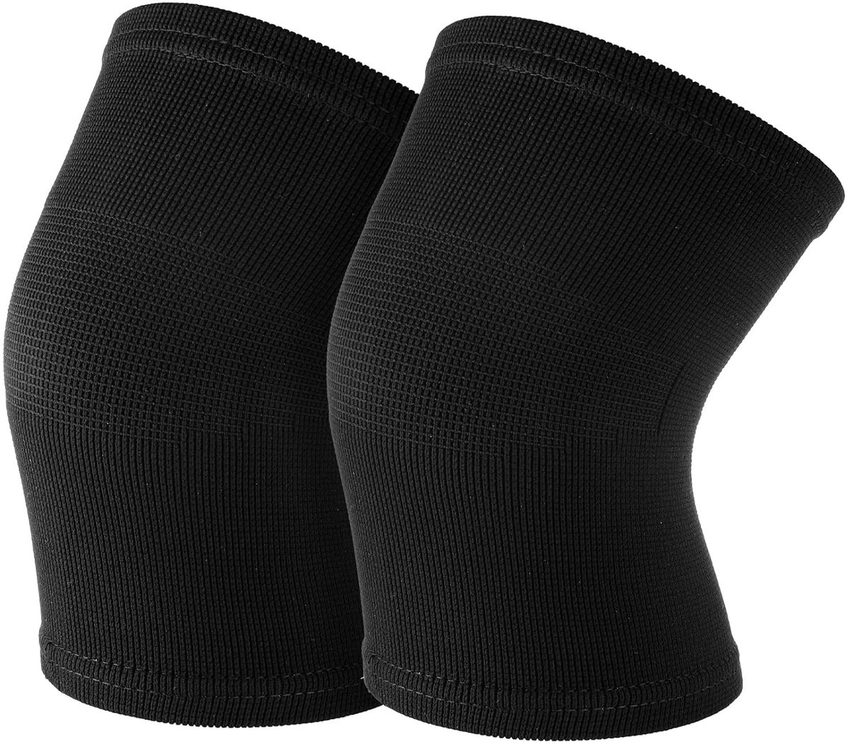 1 Paar Kinderen Knie Ondersteuning - Ademend Elastisch Zacht Knieband voor Jongens en Meisjes, Ideaal voor Sporten zoals Basketbal en Volleybal (Zwart, M)