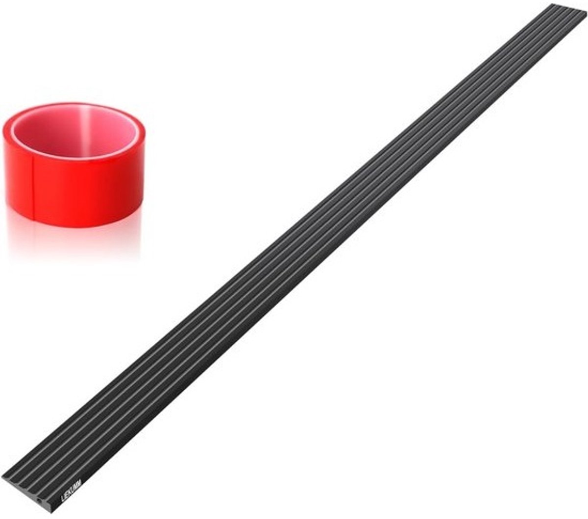 PVC Drempelhelling 1 cm Zwart - Rolstoel Oprijplaat 800 kg - Antislip voor Rollator en Kinderwagen
