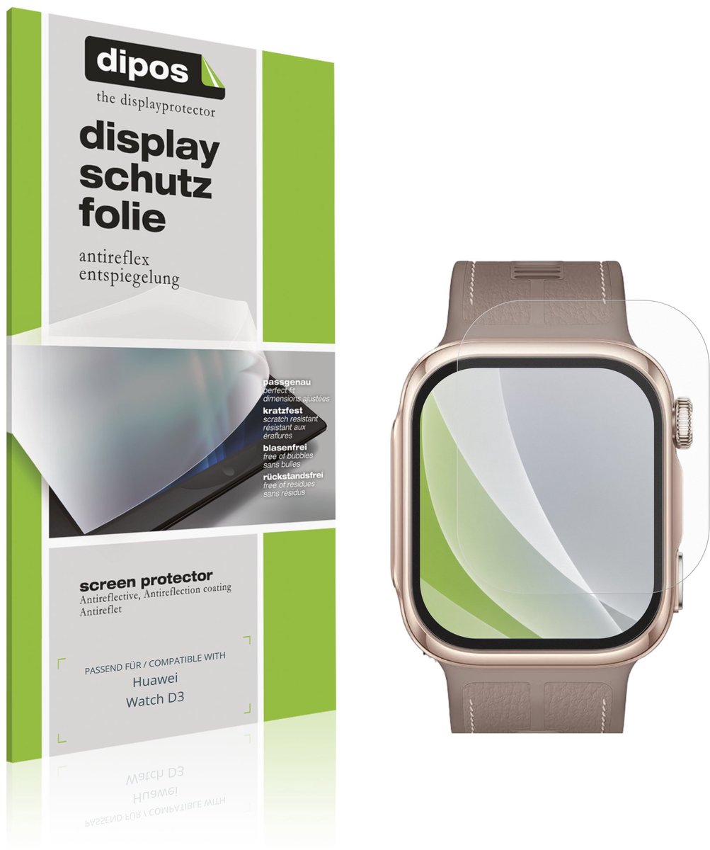 dipos – 6x Matte Beschermfolie geschikt voor Huawei Watch D3 | Krasbestendige & antireflecterende Screenprotector Ultra-Thin