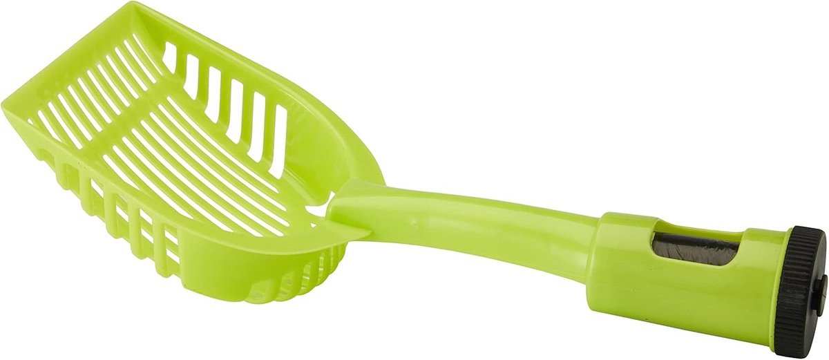 Pet Poepschep met zakdispenser groen, 28 x 12,5 cm