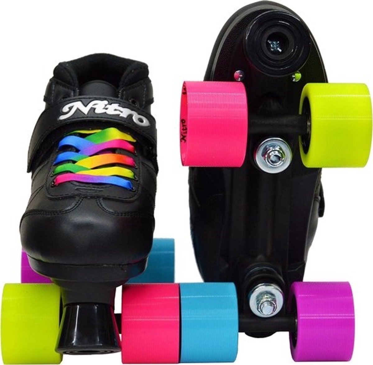 Super Nitro Rainbow Quad Rolschaatsen met Epic Design - Voor Volwassenen