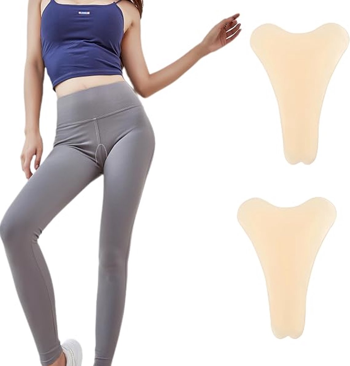 Cameltoe Inlegger, camel toe slip, camel toe concealer, zelfklevende siliconen bescherming, onzichtbaar, herbruikbaar, voor badpak, panty, yogabroek, bikini