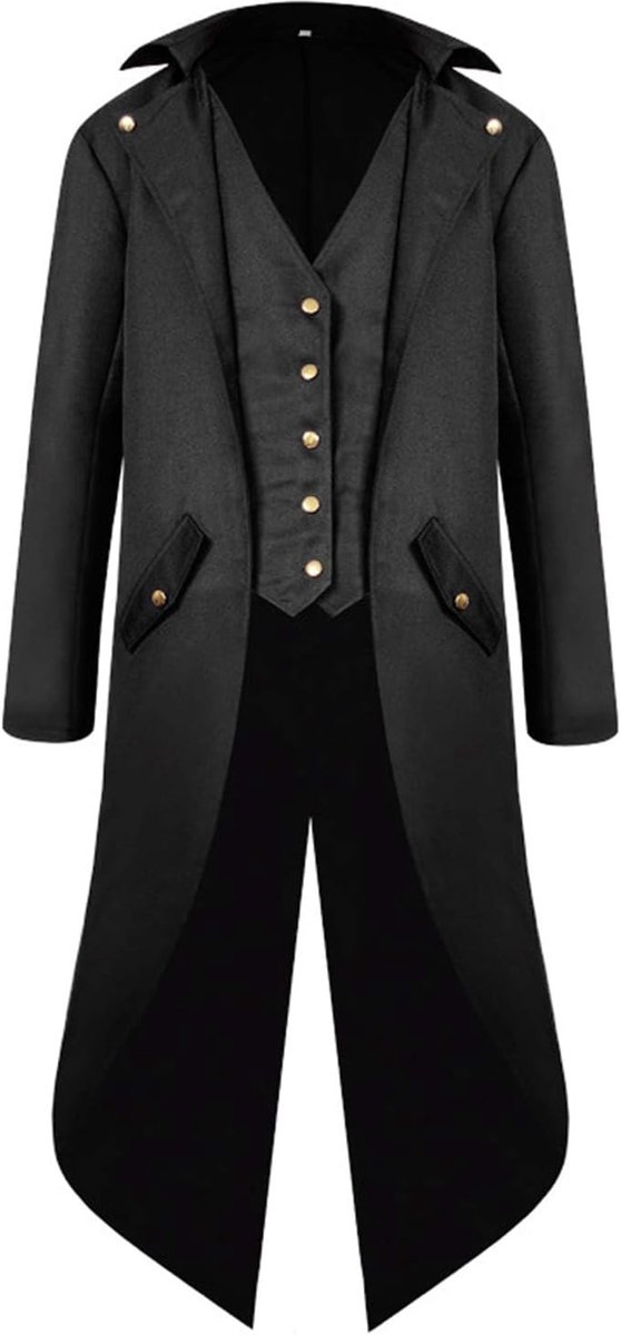 middeleeuwse Victoriaanse jas, kostuums voor mannen, steampunk, gothic, rock, mantel, uniform, renaissance, piraten, vampier, party, cosplay kostuums voor volwassenen en heren
