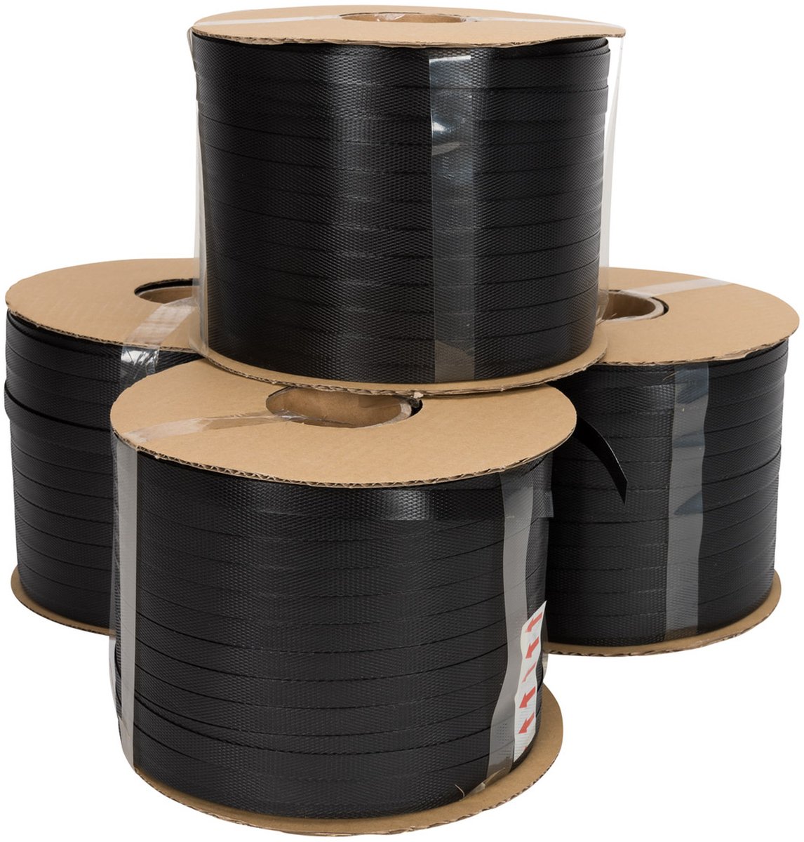 Inpakr PP Omsnoeringsband - 12,7 mm x 0,6 mm - 4 x 700 m - Zwart