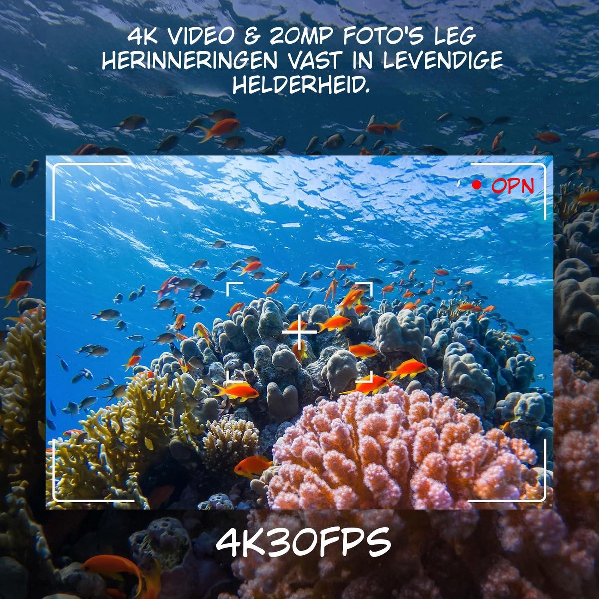 QuivanoBodycam - 4K actiecamera met 64GB microSD - Body Camera - Body Cam - Zwart - 28cm x 11cm x 7cm
