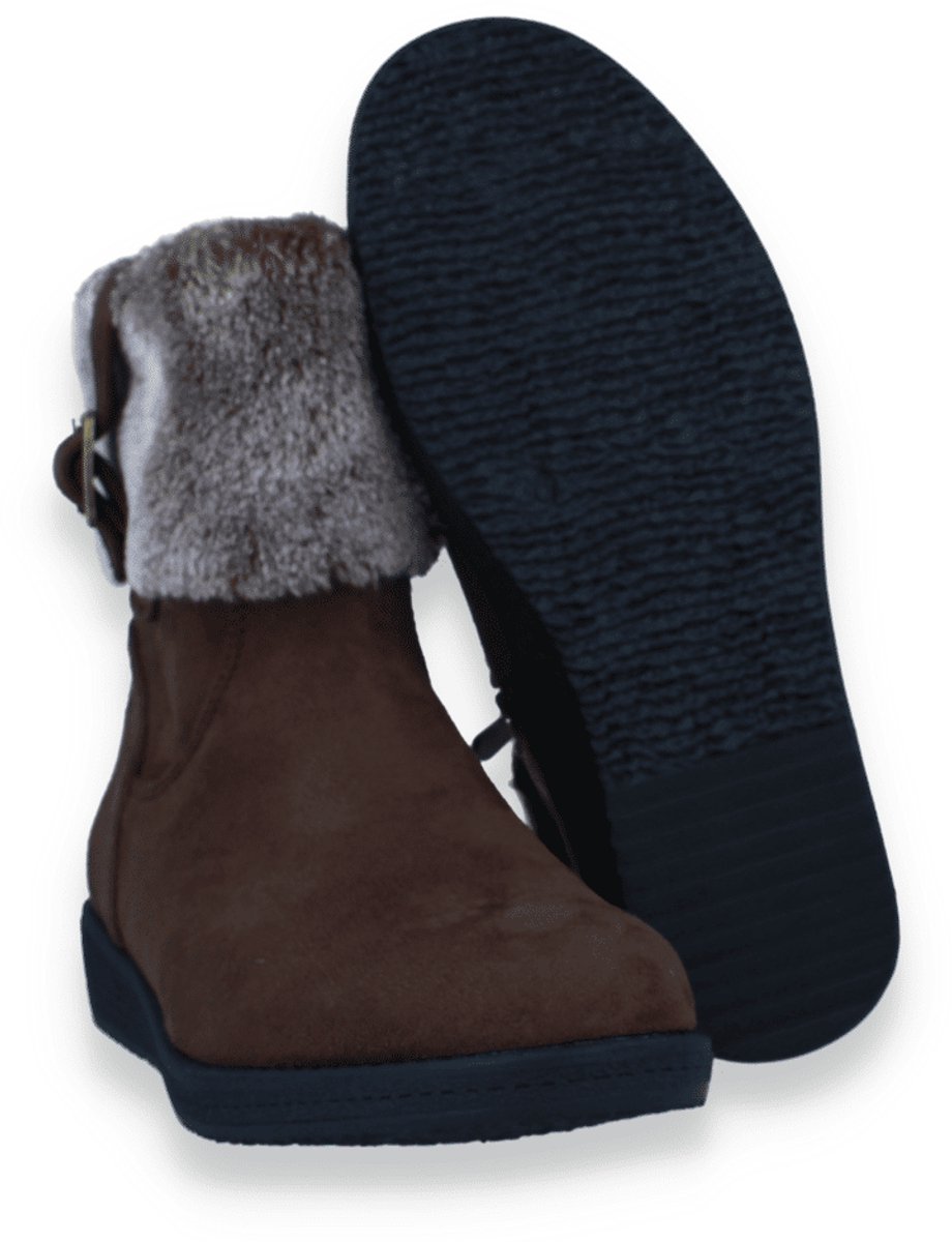 Mode-mmode-mania Dames Enkellaars Ania Dames Boots | Bruin | Maat: 37