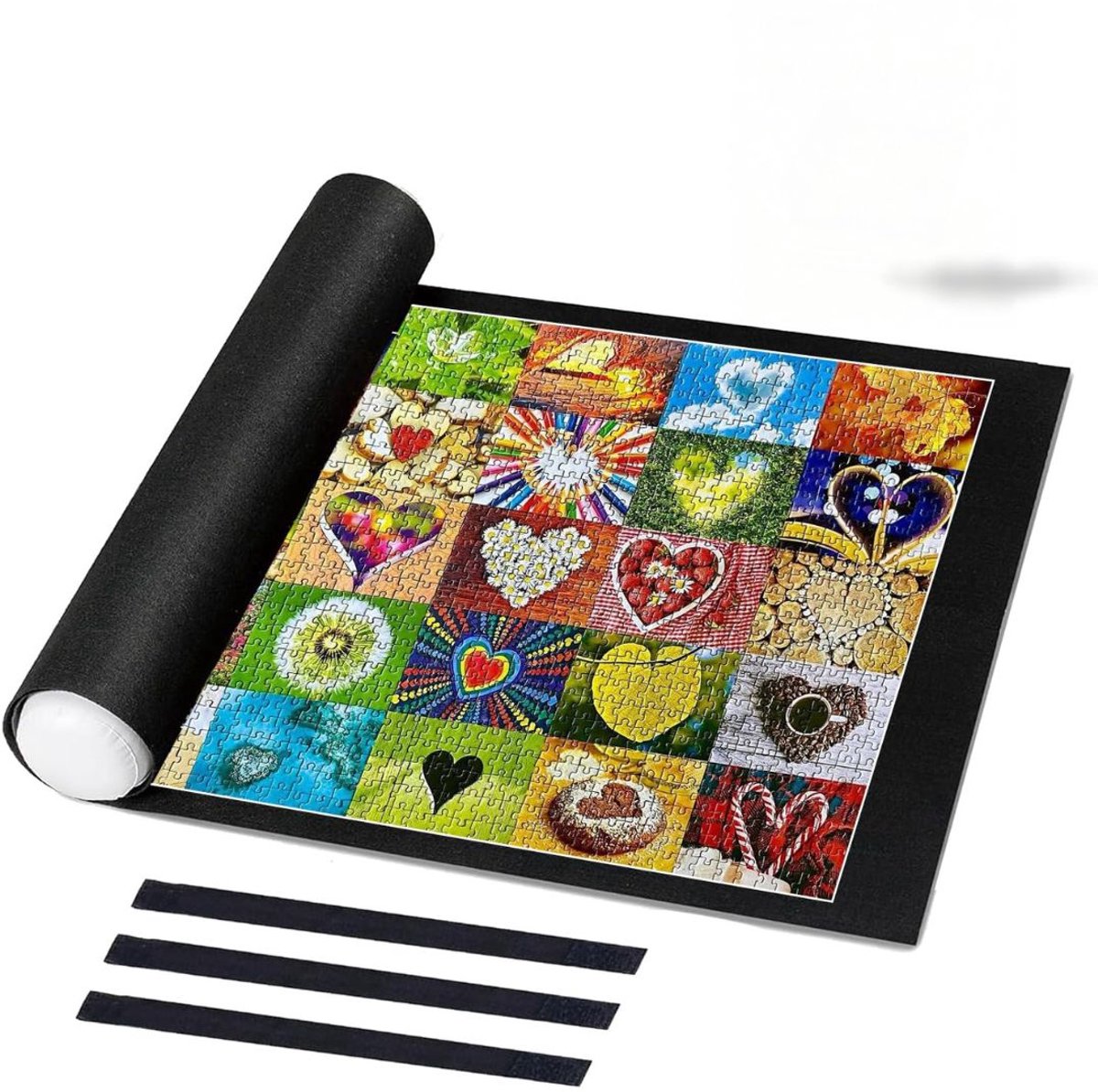DailySupplies® Puzzeltafel - Puzzelmat - Puzzelmap - Puzzelbord - 94x56 - Zwart