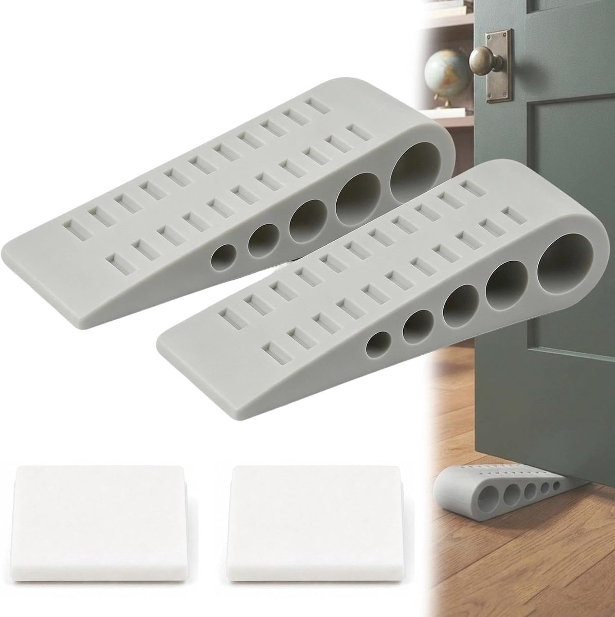 Stoppers, deurwiggen, antislip, zonder boren