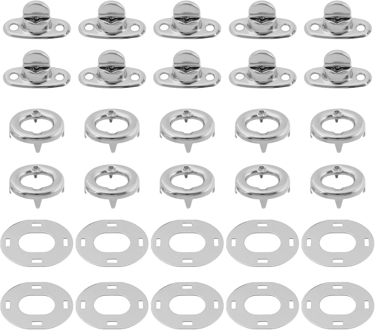 Store 10 Stks Twist Lock Gezond Verstand Sluiting Metalen Roterende Knop Lock voor Boten Zeilboten RVs Dinghy 32.8x14.4x13mm/32x26.6mm/26x21.2mm