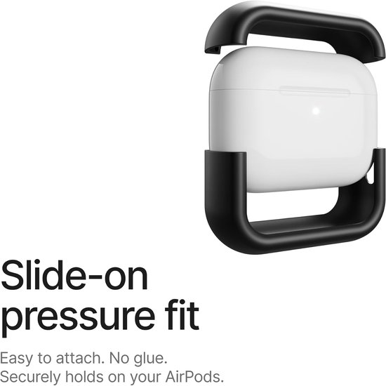 Pulse compatibel met AirPods Pro 3 hoesje (2025), minimalistische schokabsorberende aluminium shells + elastomeer inlays, slide-on pasvorm oplaadcase cover — afbeelding 2