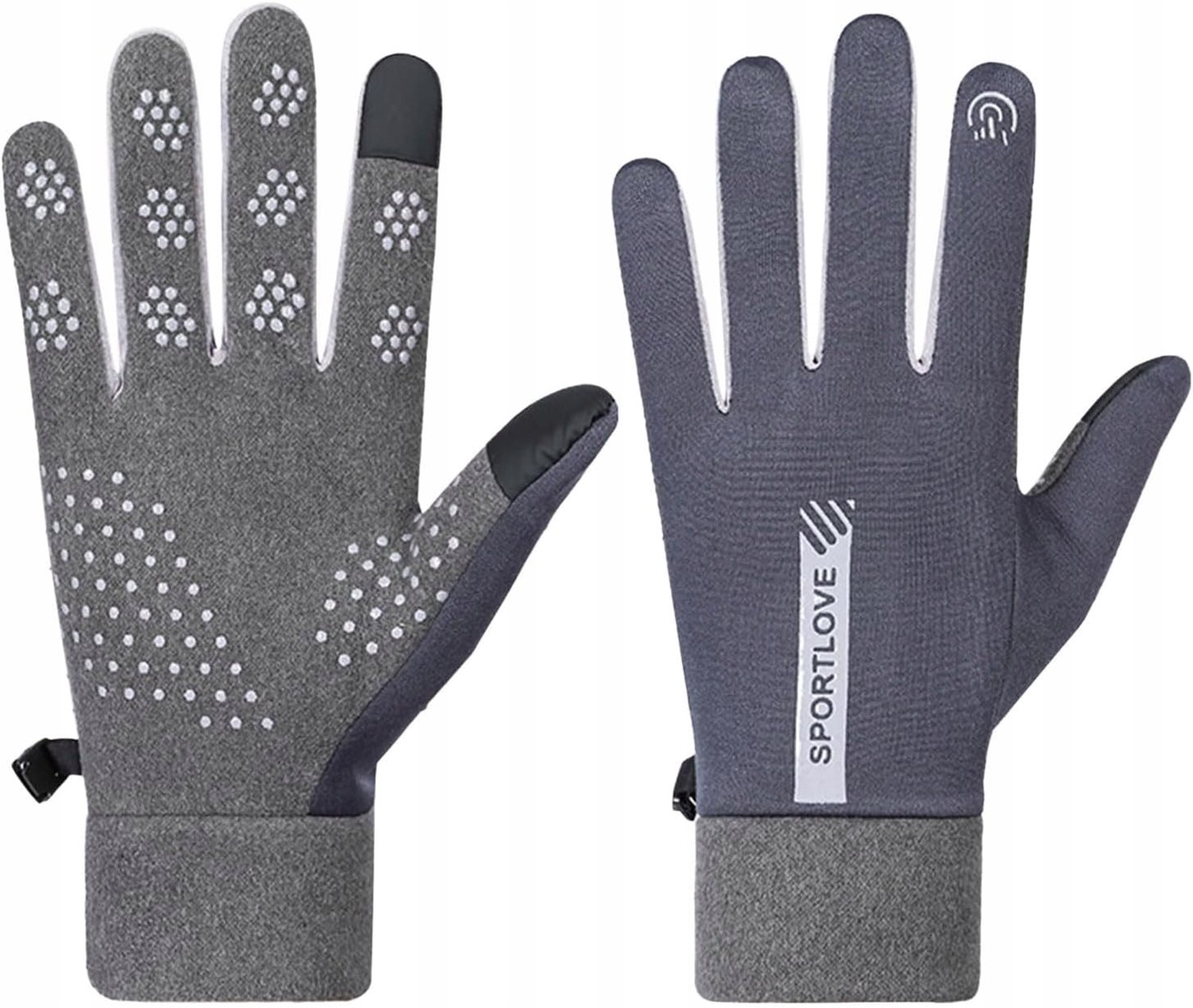 Warme Winterhandschoenen voor Fietsen & Outdoor Grijs