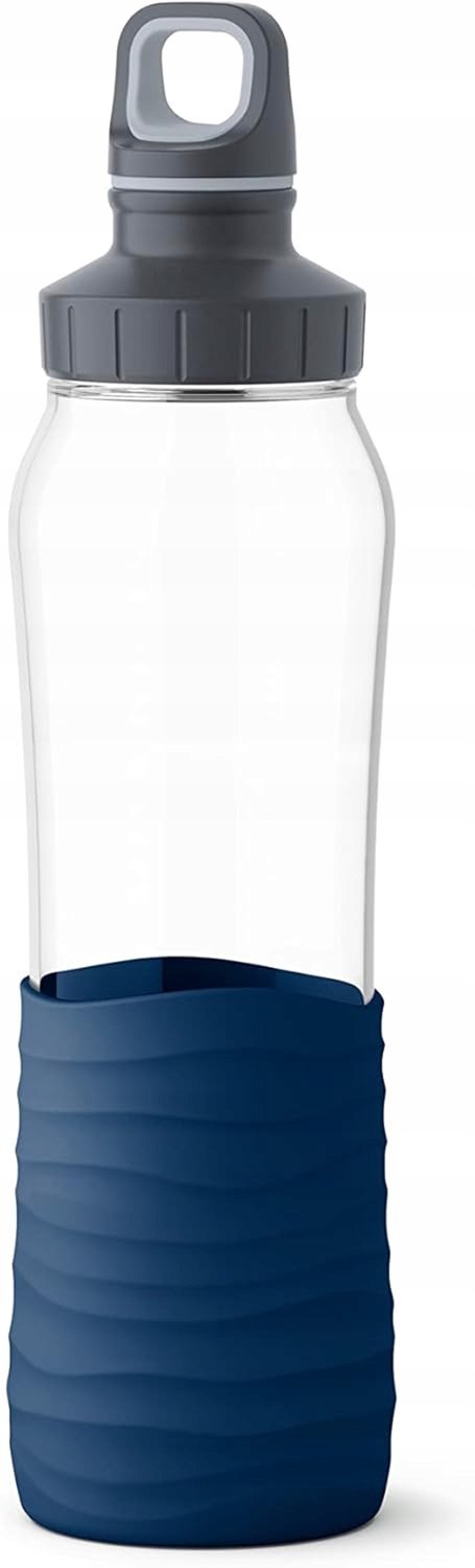 Emsa Drink2Go Glazen Fles 750ml - Navy Blauw