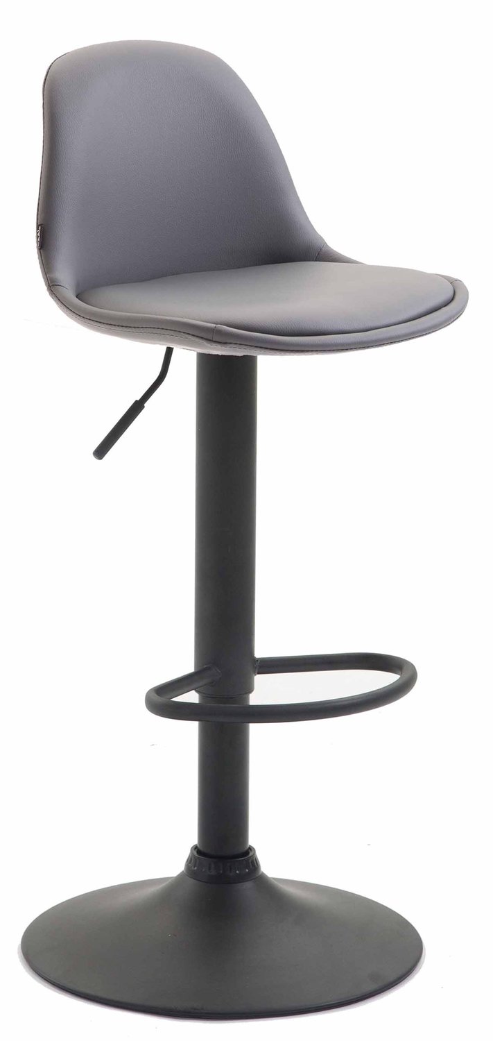 Luxe Comfort Torino 0321 barkruk - kunstleer - grijs grijs zwart