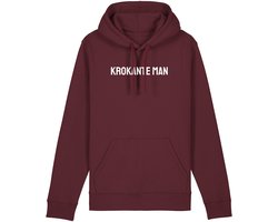 KROKANTE MAN HOODIE - L, Bordeaux rood