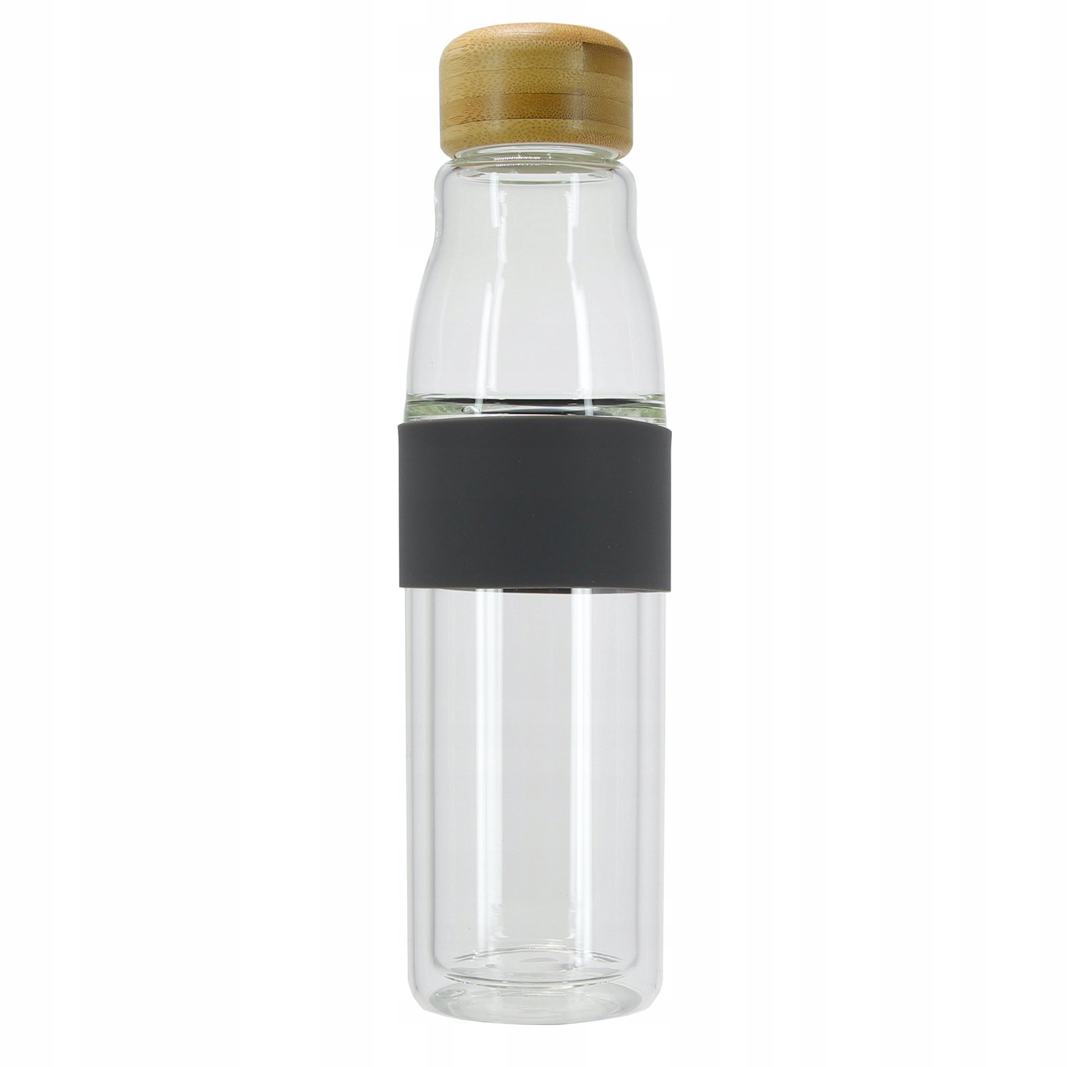 Glazen Thermosfles met Bamboe Dop - 450ml