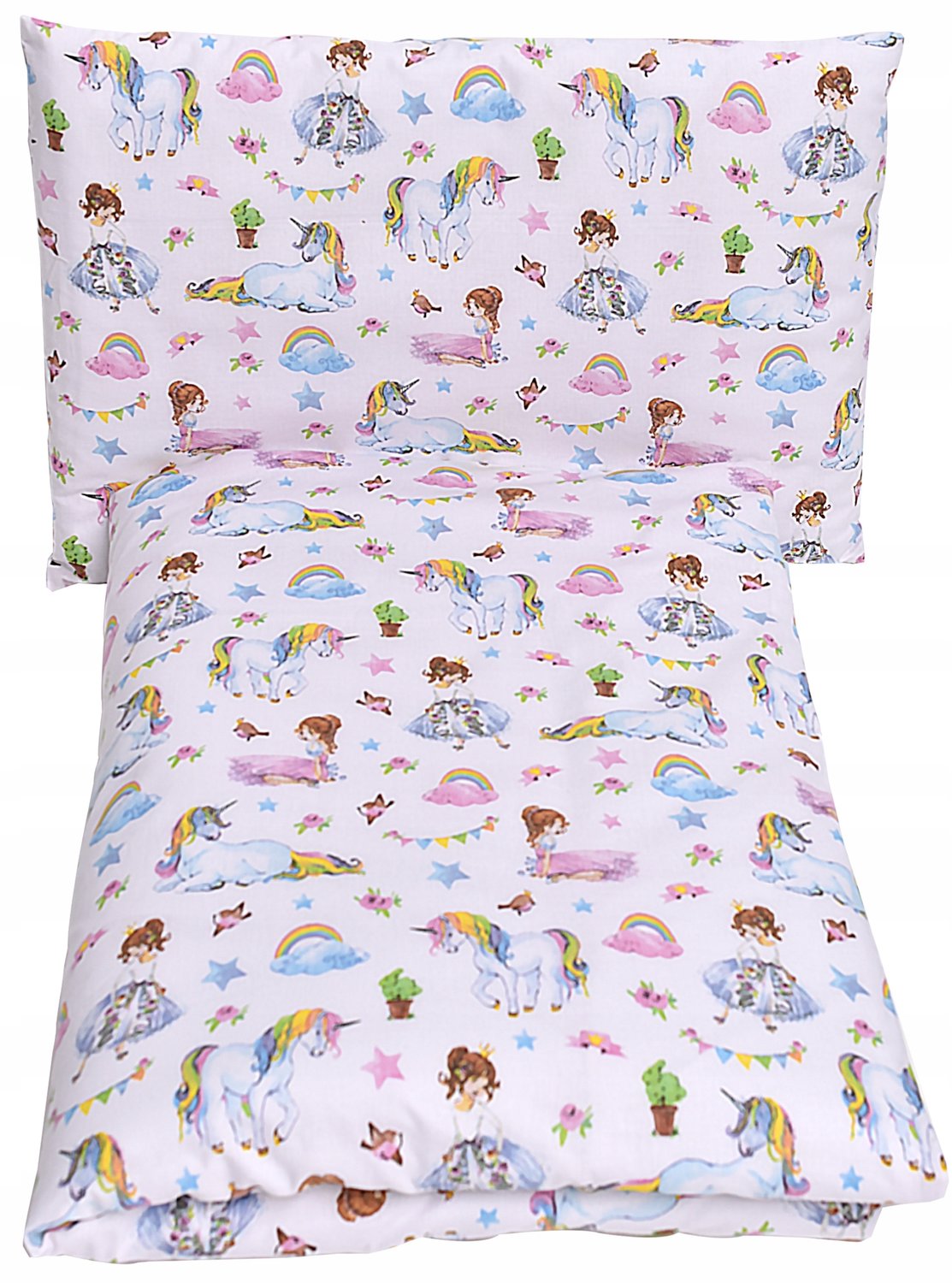 Kinderbeddengoed 135x100cm, 2-delig, 100% Katoen, Prinsessen