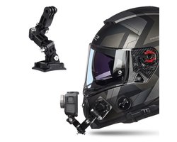 Luxe Helm Beugel Strap - Action Cam - Camera - Outdoor - Motorhelm Accessoires - Sport - Youtube - Streaming