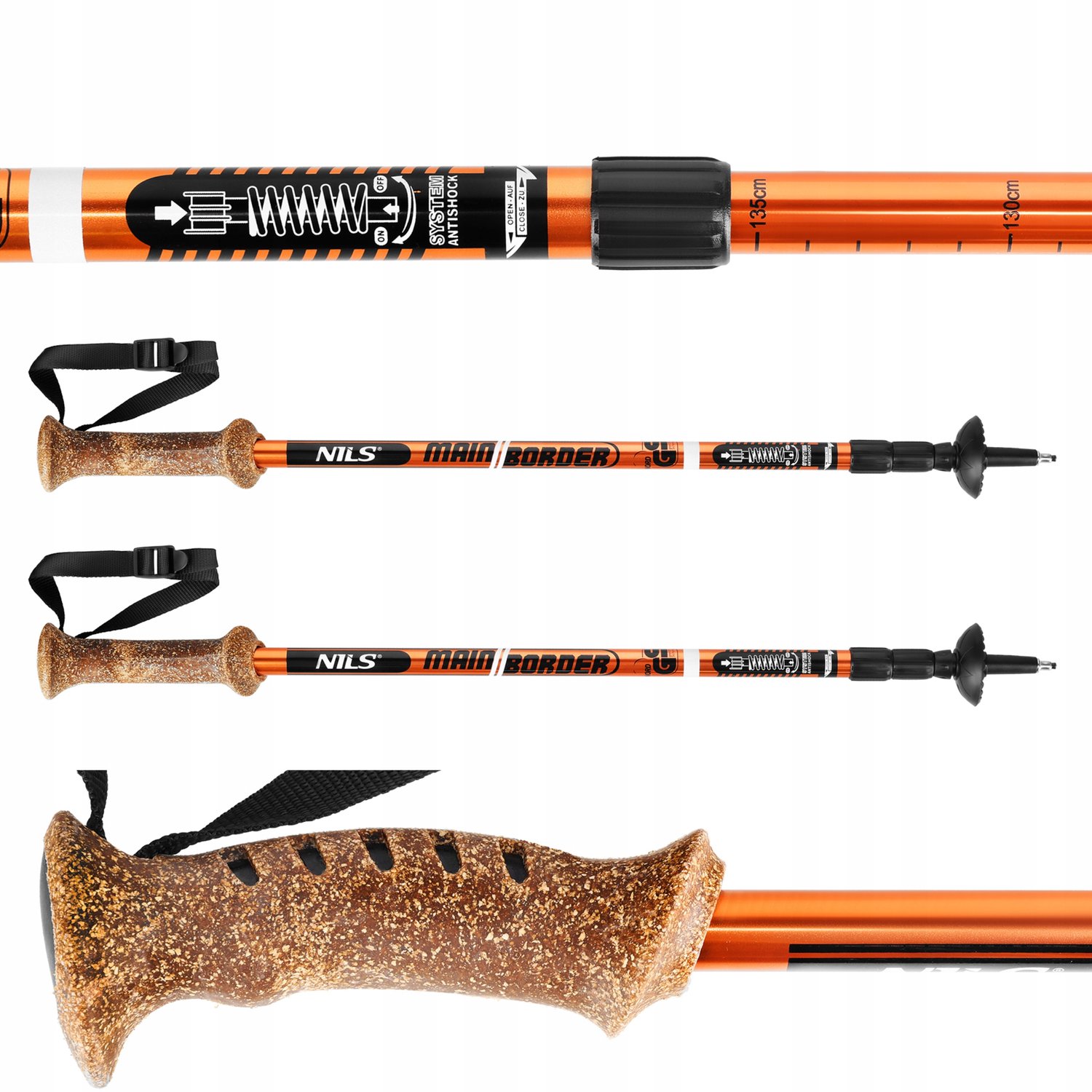 Trekkingstokken Set - Verstelbaar, Anti-Shock, Aluminium