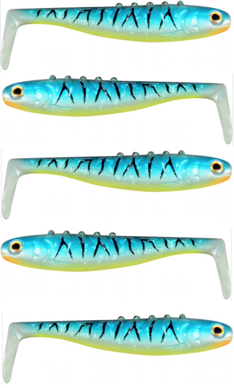 Dragon Chucky 8,5cm Gummi - 5 stuks - Ideaal voor snoek en baars
