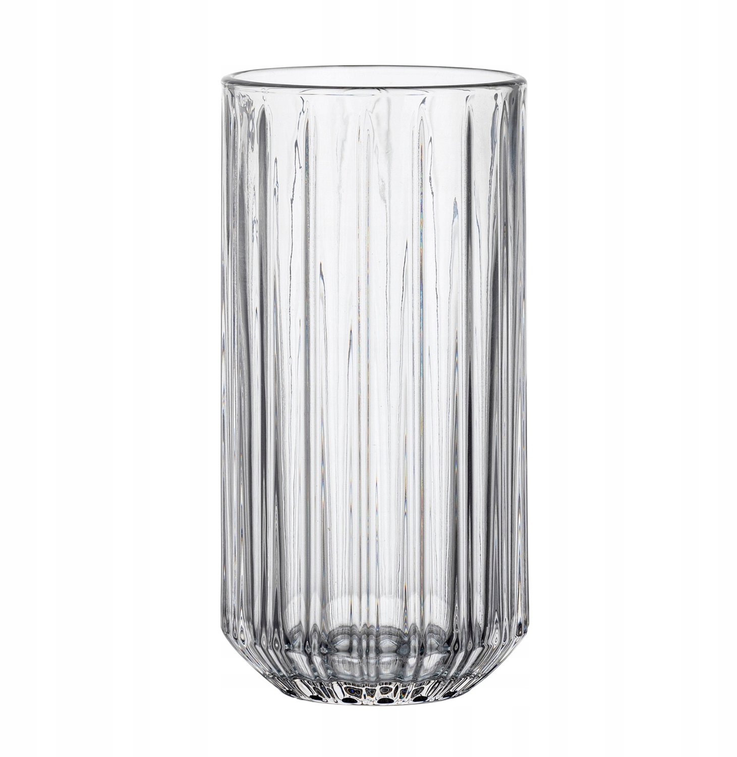 Florina Stretto Longdrink Glas 390ml - Geribbeld, Zeker Grip, Glas